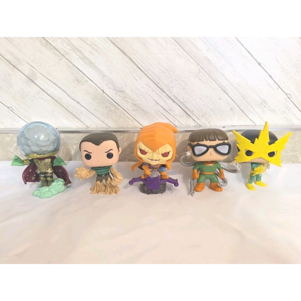 Spiderman Villians Funko Pop Lot Dr. Octopus Hobgoblin Sandman Electro Mysterio